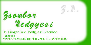 zsombor medgyesi business card